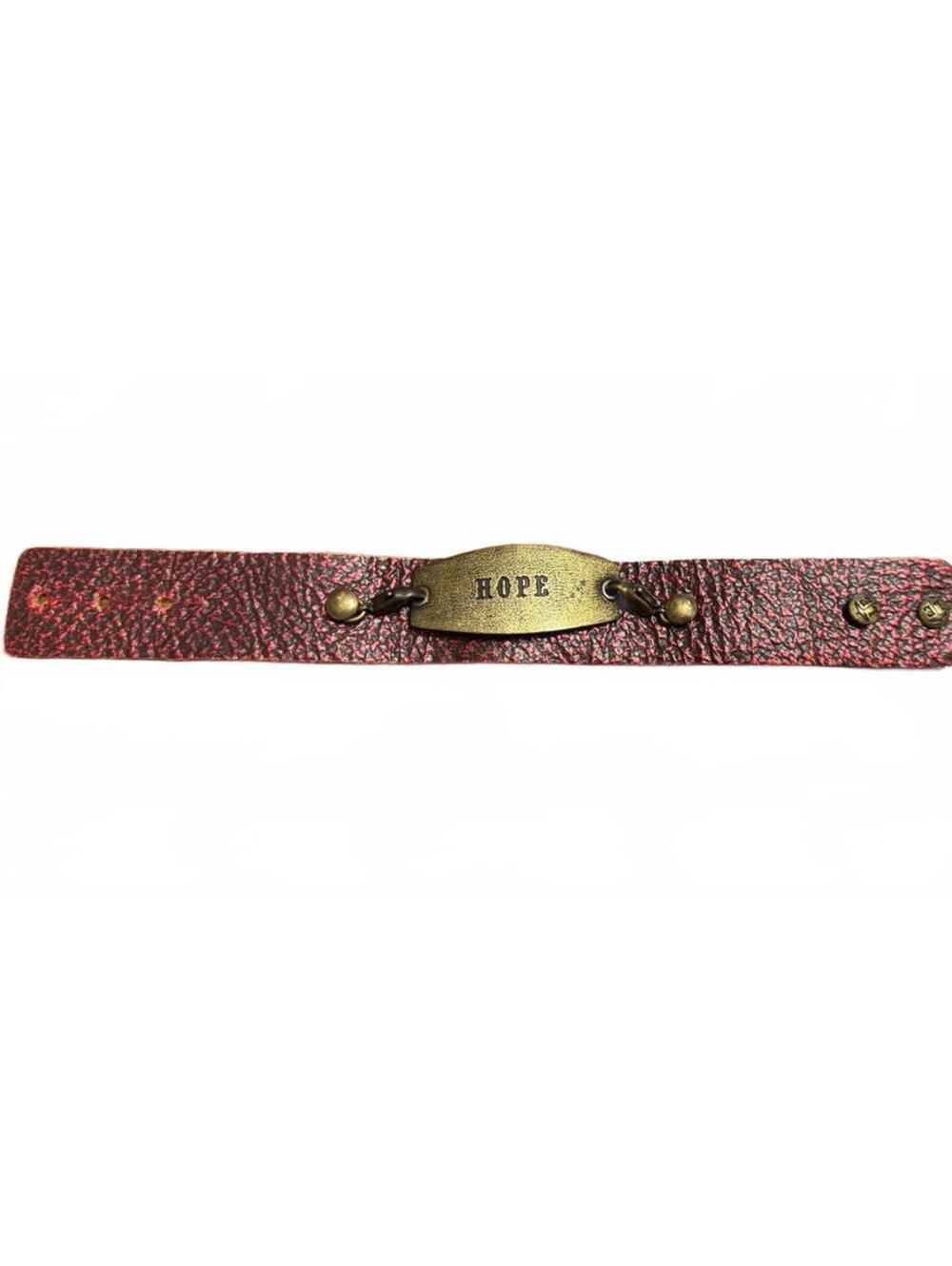 Lenny & Ava leather HOPE bracelet